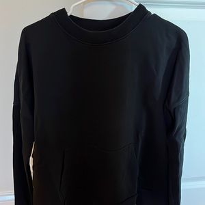 Black oversized all saints crew neck